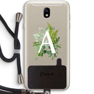 Green Brush: Samsung Galaxy J7 (2017) Transparant Hoesje met koord