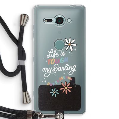 Tough Life: Sony Xperia XZ2 Compact Transparant Hoesje met koord