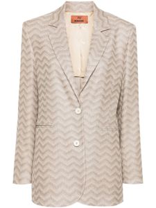 Missoni blazer boutonné à motif chevrons - Tons neutres