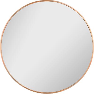Spiegel - Wandspiegel - Trion Brid - Decoratieve Spiegel - 70cm - Rond - Goud - Metaal