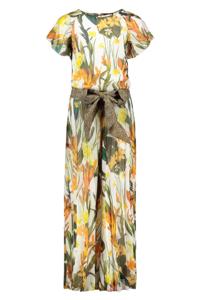 Like Flo Meisjes jumpsuit + riem - Leaf