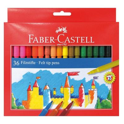 Faber Castell Stiften - 36x stuks - gekleurde viltstiften Faber Castell Stiften - 36x stuks - gekleurde viltstiften