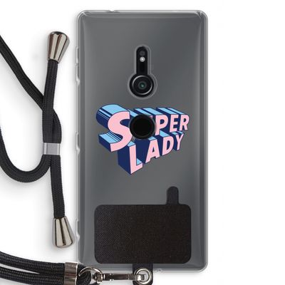 Superlady: Sony Xperia XZ2 Transparant Hoesje met koord