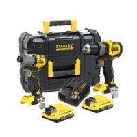 Stanley COMBI KIT: V20 18V Brushless Schroef-/klopboormachine + 18V Brushless Slagschroevendraaier - SFMCK211D2T-QW
