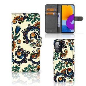 Wallet Case Samsung Galaxy M52 Barok Flower