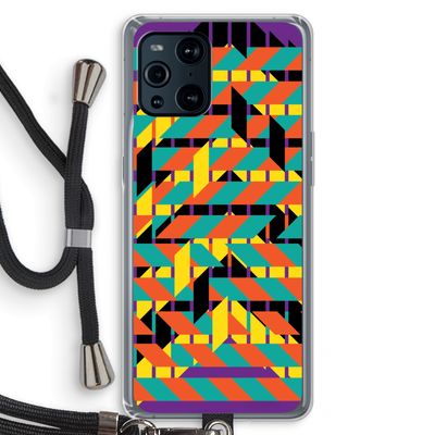 Skew Bee 2: Oppo Find X3 Transparant Hoesje met koord