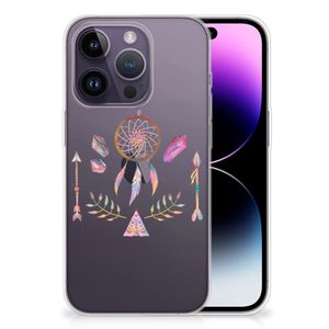 Apple iPhone 14 Pro Telefoonhoesje met Naam Boho Dreamcatcher