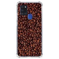 Samsung Galaxy A21s Beschermhoes Koffiebonen