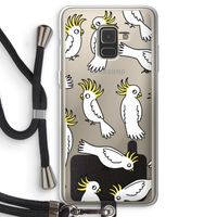 Papegaai: Samsung Galaxy A8 (2018) Transparant Hoesje met koord