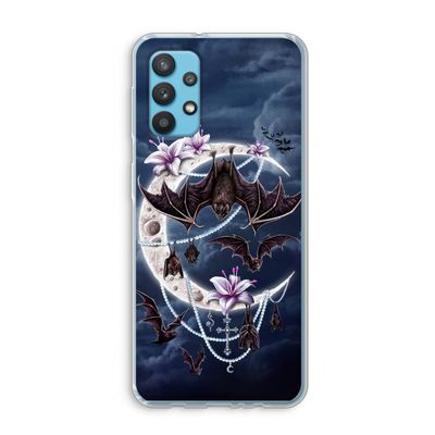 Vleermuizen Maan: Samsung Galaxy A32 4G Transparant Hoesje