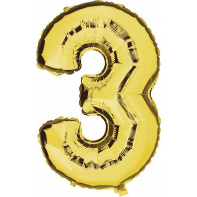 3 jaar versiering cijfer ballon