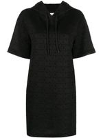 Moschino robe courte à logo imprimé - Noir