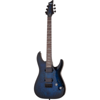 Schecter Omen Elite-6 See-Thru Blue Burst elektrische gitaar