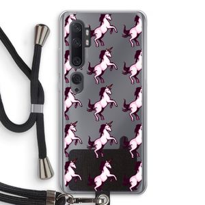 Musketon Unicorn: Xiaomi Mi Note 10 Pro Transparant Hoesje met koord