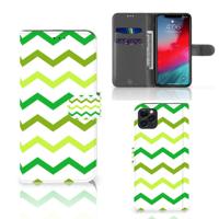 Apple iPhone 11 Pro Max | Telefoon Hoesje | Zigzag Groen