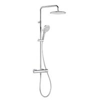 Kludi Freshline douchesysteem met douchekraan thermostatisch met met hoofddouche Ø25cm en handdouche 3S met doucheslang 160cm chroom 670920500 - thumbnail