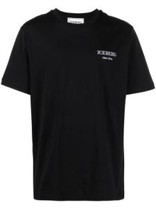 Iceberg t-shirt en coton à logo brodé - Noir