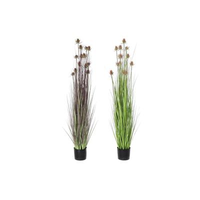 Decoratieve plant DKD Home Decor 40 x 40 x 150 cm Roze Lila Polyethyleen PVC (2 Stuks)