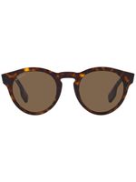 Burberry Eyewear lunettes de soleil Reid à effet écailles de tortue - Marron