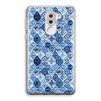 Blauw motief: Honor 6X Transparant Hoesje