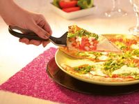 GEFU PEZZO keukenschaar Pizza Zwart, Grijs 27,2 cm - thumbnail