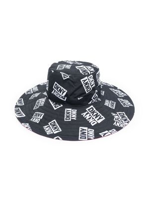 Dkny Kids bob à motif monogrammé en all over - Noir