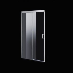 Nisdeur BWS Linea 148x200 cm Soft-Close Aluminium Profiel Chroom