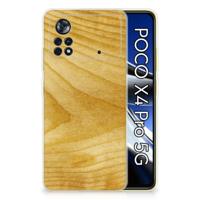Xiaomi Poco X4 Pro 5G | Bumper Hoesje | Licht Hout