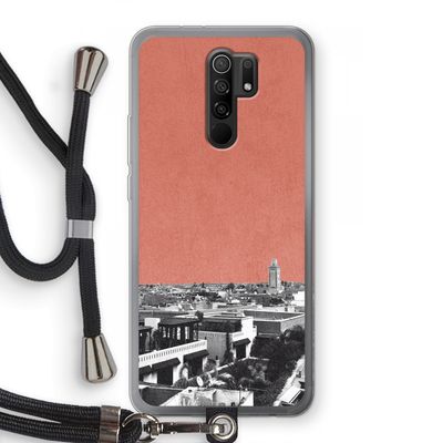 Marrakech Skyline : Xiaomi Redmi 9 Transparant Hoesje met koord
