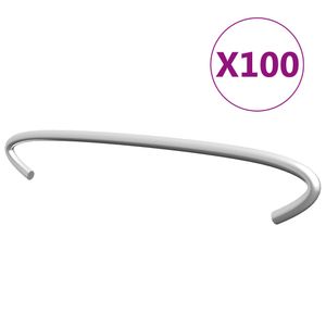 VidaXL Gabionhaken 100 st 15 cm gegalvaniseerd staal