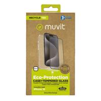 Mobielhoesje en -beschermer Muvit for Change iPhone 16 Zwart