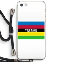 WK Wielrennen: iPhone 5 / 5S / SE Transparant Hoesje met koord