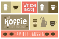 Welkom terug koffie vinyl tapijt Welkom terug koffie vinyl tapijt