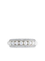 David Morris bague Row en or blanc 18ct sertie de diamants - Argent