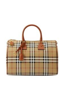 Burberry sac fourre-tout à carreaux - Marron