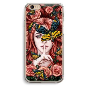 Lady Moth: iPhone 6 / 6S Transparant Hoesje