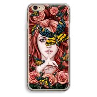Lady Moth: iPhone 6 / 6S Transparant Hoesje Lady Moth: iPhone 6 / 6S Transparant Hoesje
