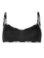 DSQUARED2 bralette à logo imprimé - Noir