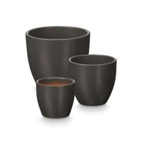 Pottenset Ibergarden Antraciet Klei Ø 14 cm Ø 22 cm Ø 17 cm 3 Onderdelen