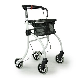 Binnenrollator Roomba (5,6 kg) | Met dienblad en opbergmandje | Duwbeugel | Opvouwbaar | Lichtgewicht rollator | Max. gebruikersgewicht 100 kg | Drive medical