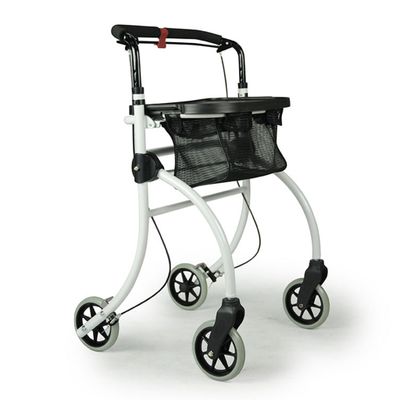 Binnenrollator Roomba (5,6 kg) | Met dienblad en opbergmandje | Duwbeugel | Opvouwbaar | Lichtgewicht rollator | Max. gebruikersgewicht 100 kg | Drive medical