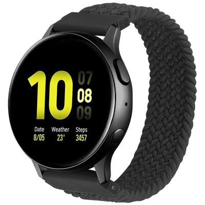 Garmin Vivoactive / Vivomove Nylon Gevlochten Solo Band - Houtskool Garmin Vivoactive / Vivomove Nylon Gevlochten Solo Band - Houtskool