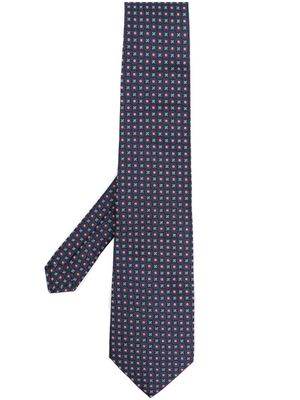 ETRO cravate à motif géométrique - Bleu