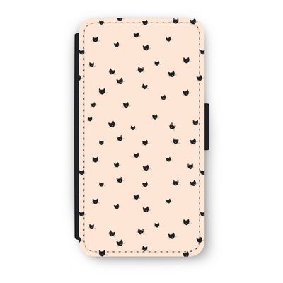 Kleine kattenkopjes: iPhone X Flip Hoesje