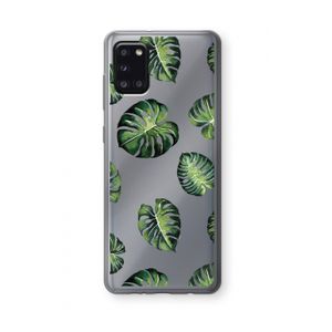 Tropische bladeren: Samsung Galaxy A31 Transparant Hoesje