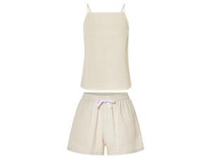 esmara Mousseline dames pyjama (Beige, M (40/42))