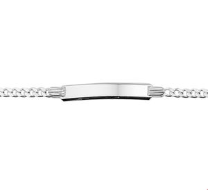 TFT Graveerarmband Zilver Gourmet Plaat 5,0 mm 16 cm