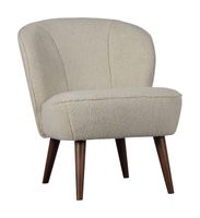 WOOOD Fauteuil 'Sara' Teddy, kleur Off White