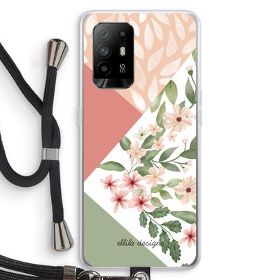 Sweet heaven geometrics: Oppo A94 5G Transparant Hoesje met koord
