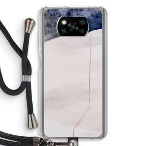 Stone White: Xiaomi Poco X3 NFC Transparant Hoesje met koord
